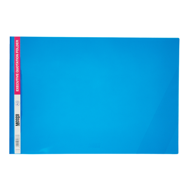 QUOTATION FOLDERS: A3 PREMIUM – LANDSCAPE BLUE – Meeco