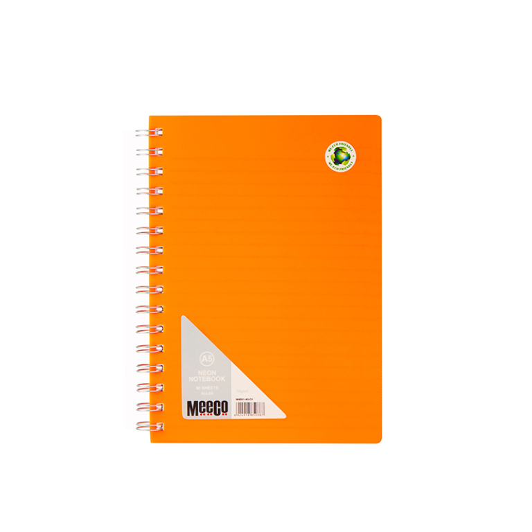 NOTEBOOKS A5 NEON ORANGE – Meeco