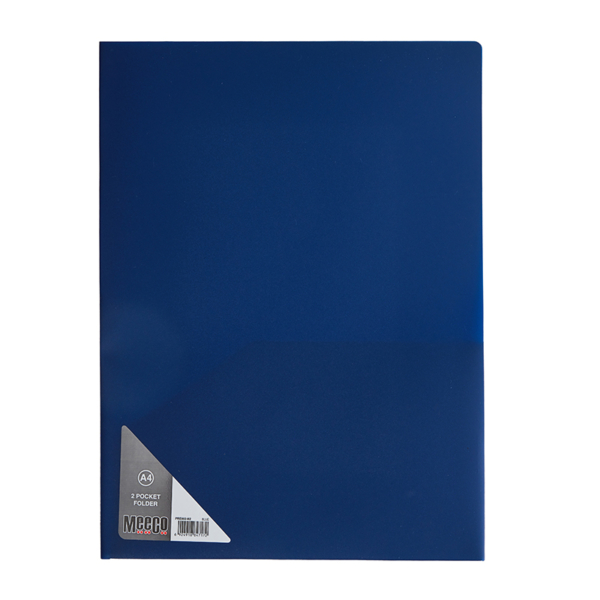 TWO POCKET FOLDER: A4 BLUE – Meeco