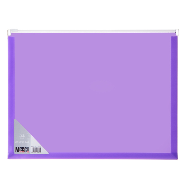 ZIP LOCK FOLDER: A4 VIOLET – Meeco