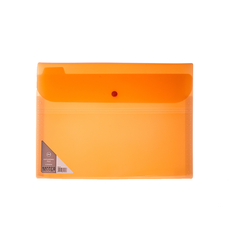 EXPANDING FILE: A4 6 DIVISIONS NEON ORANGE