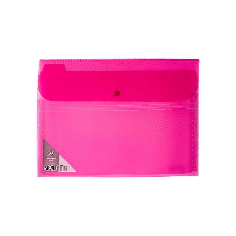 EXPANDING FILE: A4 6 DIVISIONS NEON PINK