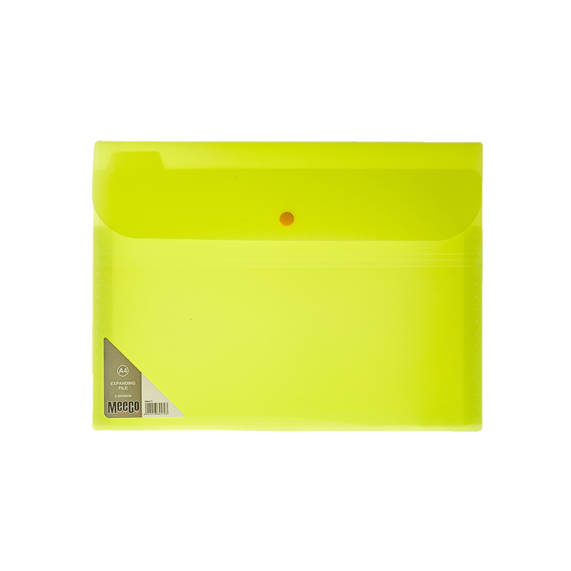 EXPANDING FILE: A4 6 DIVISIONS NEON YELLOW